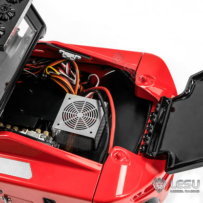 LESU AOUE LD160S 1/14 Metal Hydraulic RC Forklift with CNC shell 6 Ways Reversing Valve Towing Hook Sound Light System