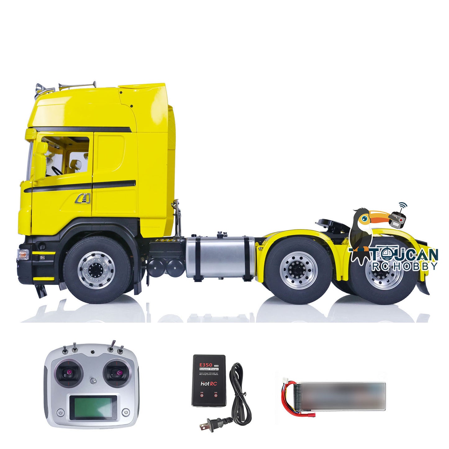 TOUCAN 1/14 RC Tractor Truck DIY 6x6 Remote Control Cars Painted Model Sound Light