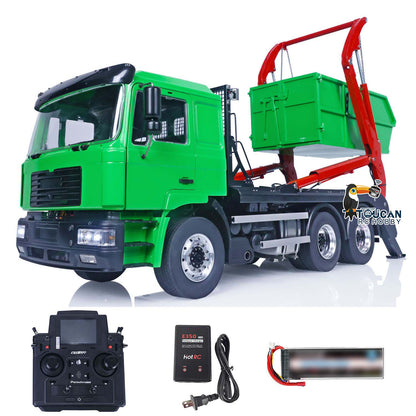 JXMODEL Metal 1/14 6X4 VL18U F2000 RC Hydraulic Dumper Truck Remote Control Skip Loader Assembled Painted Cars PL18EVLite