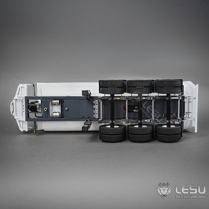 LESU A0045 1/14 Metal Hydraulic RC Semi Dump Trailer Model with Electric Legs for RC Tractor Truck Construction Model Enthusiast