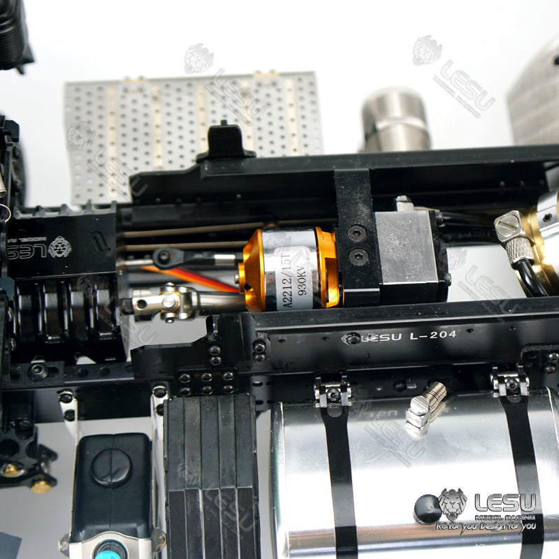 BEST SELLING LESU 1/14 3363 3348 6*6 RC Dump Truck Hydraulic System Valve Pump Metal Cylinder Motor Bcuket W/O Cabin ESC Servo