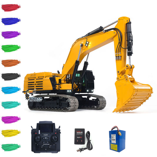 IN STOCK 1/12 395F Metal RC Excavator Remote Control Hydraulic Heavy Digger Model 1.0L Dual Pump Paladin PL18EV LITE Radio Light Sound Smoke Unit Servo Motor