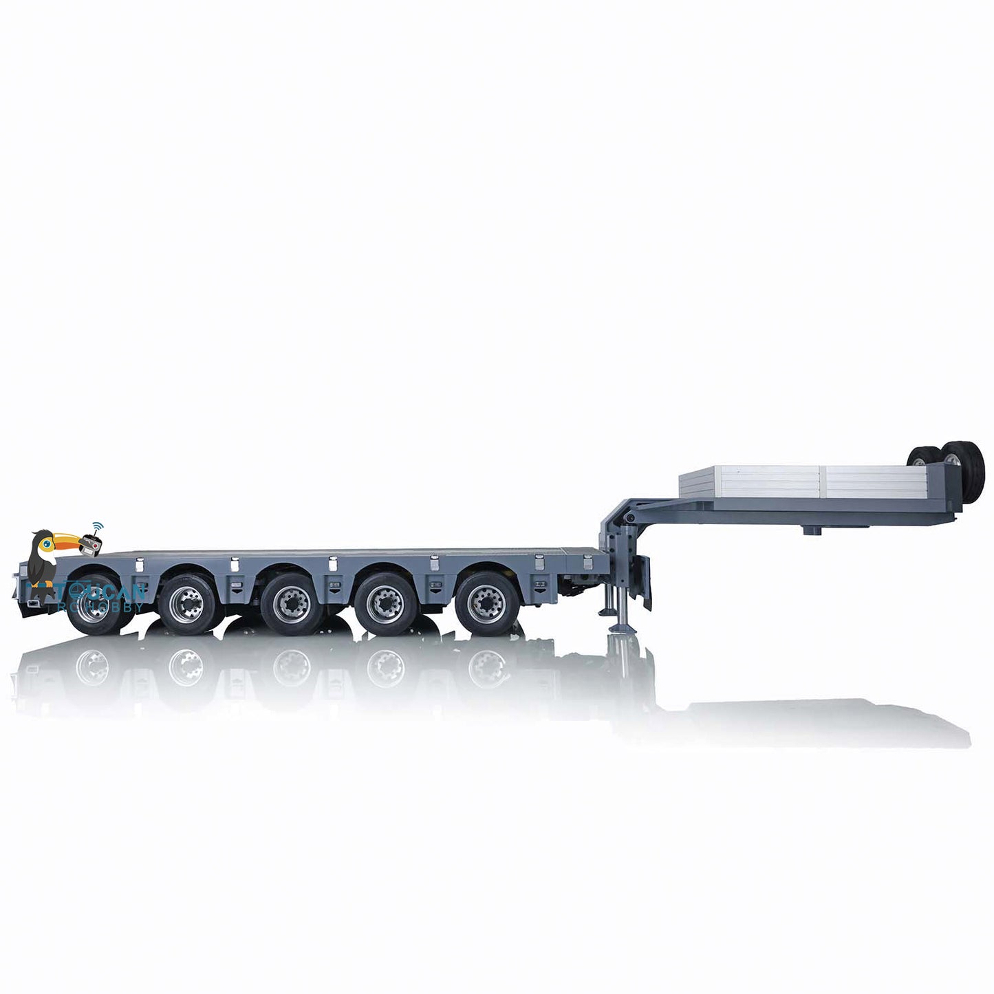 1/14 Metal CNC Heavy 5Axle Steering Trailer Sticker Servo For TAMIYA RC Tractor Truck DIY Parts