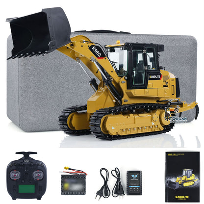Second Hand US Stock Kabolite 1/16 Hydraulic RC Loader K963-100 Remote Control Construction Vehicles DIY Model