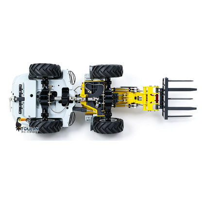 TOUCAN RC HOBBY LESU RTR 4X4 1:14 RC Hydraulic Telescopic Arm Loader AOUE AT1050 Metal Fork Lift Trucks Light Sound Flysky I6S Radio Battery