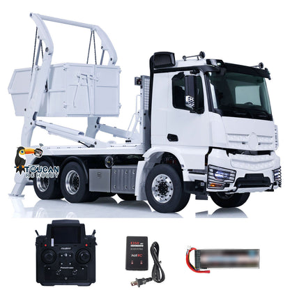 JXModel VL18U K3363 Cabin 1/14 Metal RC Hydraulic Skip Loader RTR 6x4 Axles Differential Lock 4-Way Valve 2-Speed Gearbox Light Sound for Collectors