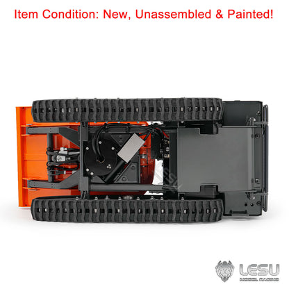 1/14 Hydraulic Remote Control Tracked Dumper KC300HR-5 Unpainted KIT LESU Metal RC Tipper Model Light System No Battery