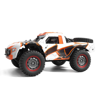 In Stock 1/14 2.4G RC High Speed Off Road Vehicle 70KM/H Wireless Control 4WD Car Q130B Brushless Motor Servo Battery LED Lights RTR