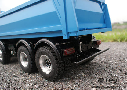 LESU TGS Cabin 1/14 Metal 8x8/6x6 RC Hydraulic Dumper Truck Tipper Vehicle 2 Speed High Torque Gearbox 540 Brushed Motor for RC Model Enthusiasts