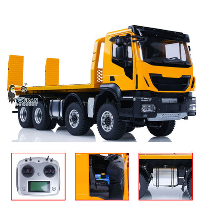 1/14 8x4 Metal RC Hydraulic Wrecker Truck Remote Control Rescue Vehicles Emulated Toy Car Gift for Children Adults PNP