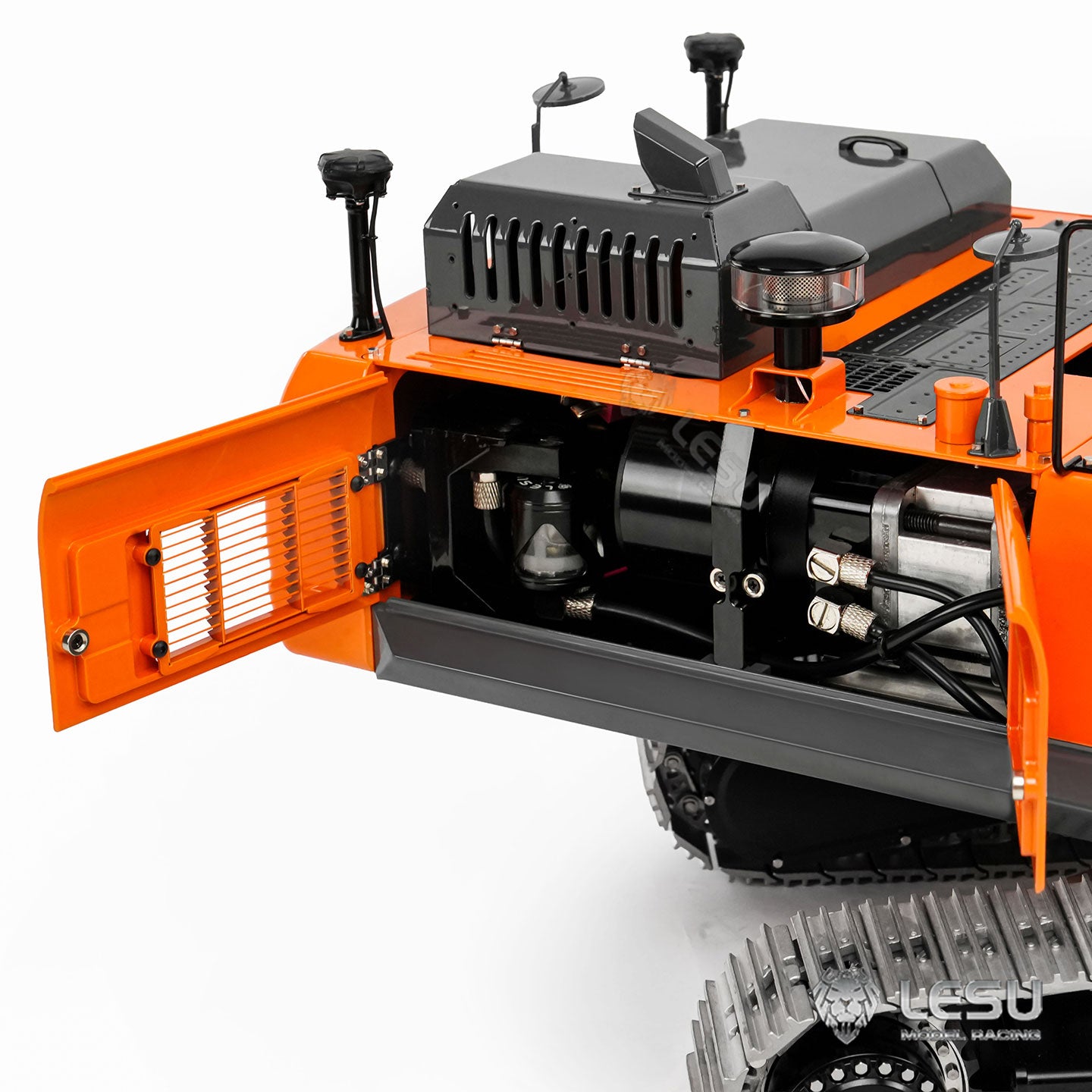 LESU Aoue DX350LC 1/14 Remote Control Digger Metal RC Hydraulic Excavator RTR Model 3CH Valve 4MPA Pump PL18EV Lite Battery