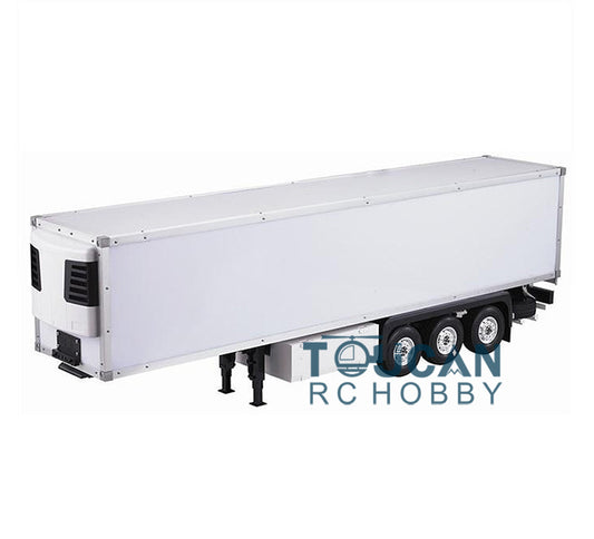 US Stock TOUCAN 1/14 RC Model RC Truck Reefer Semi-trailer Container for DIY TAMIYA Car
