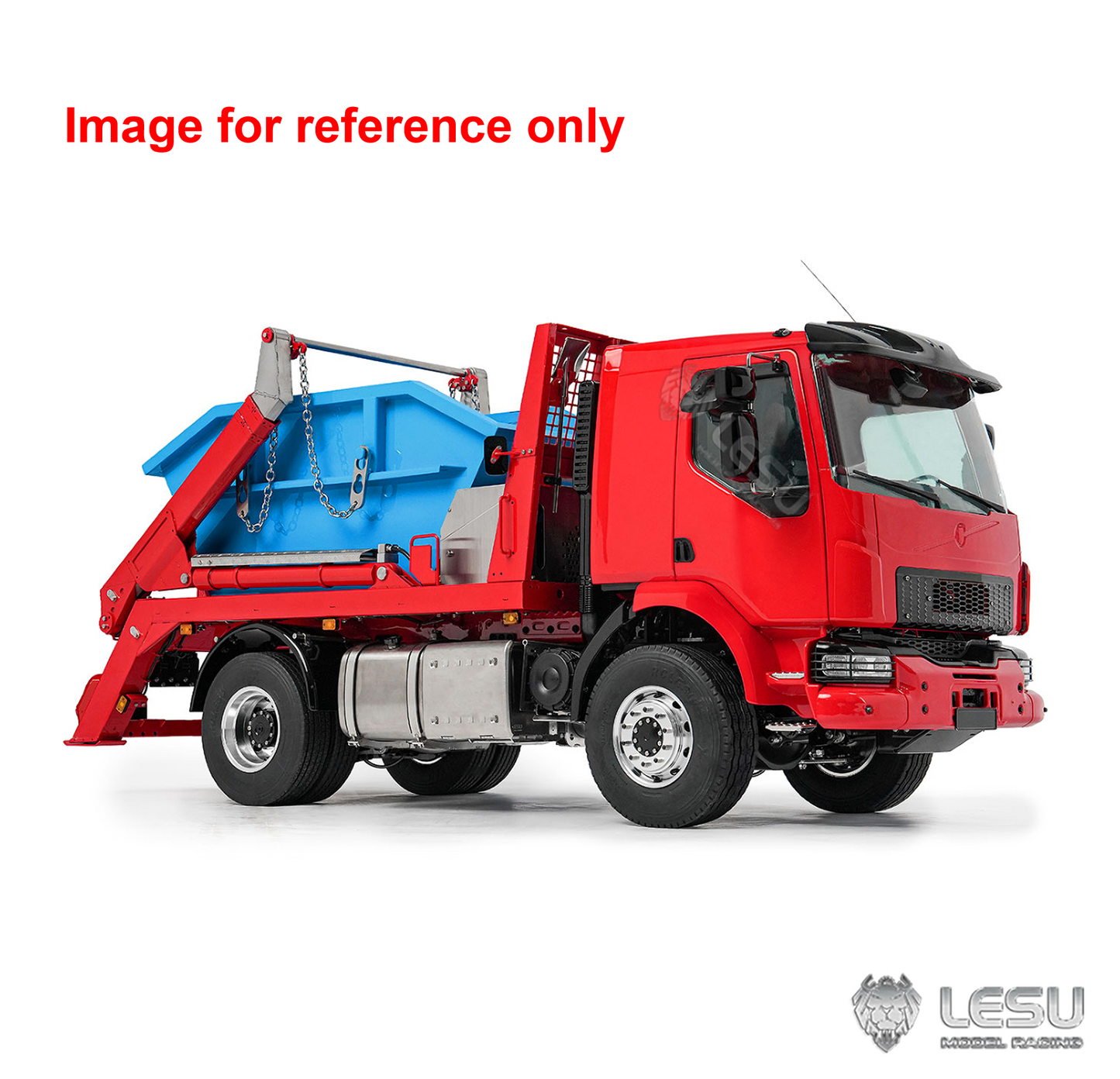 LESU 1/14 Z0067 Z0069 Metal 4X4 RC Hydraulic Skip Loader Truck Swing Arm Garbage Dumper 4CH Valve Light Sound Hub Reduction Axle Lock