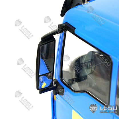 LESU 1/14 Metal Remote Controlled TGS Three-way Transmission Dumper Truck Hydraulic Lights Sound System ESC Servo