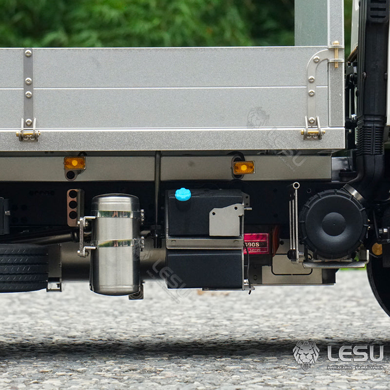 1/14 LESU 6x4 Unpainted Body Shell Assembled Chassis Radio Control Flatbed Truck RC TAMIYE Car Sound Light System Motor ESC Servo
