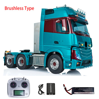 TOUCAN RC HOBBY  1/14 RC Tractor Truck RTR/PNP Remote Control Lorry Vehicle 3363 1851 6x6 Metal Chassis 140401A High Roof Cab Shell 3Speed Gearbox Light Sound Electric Wiper
