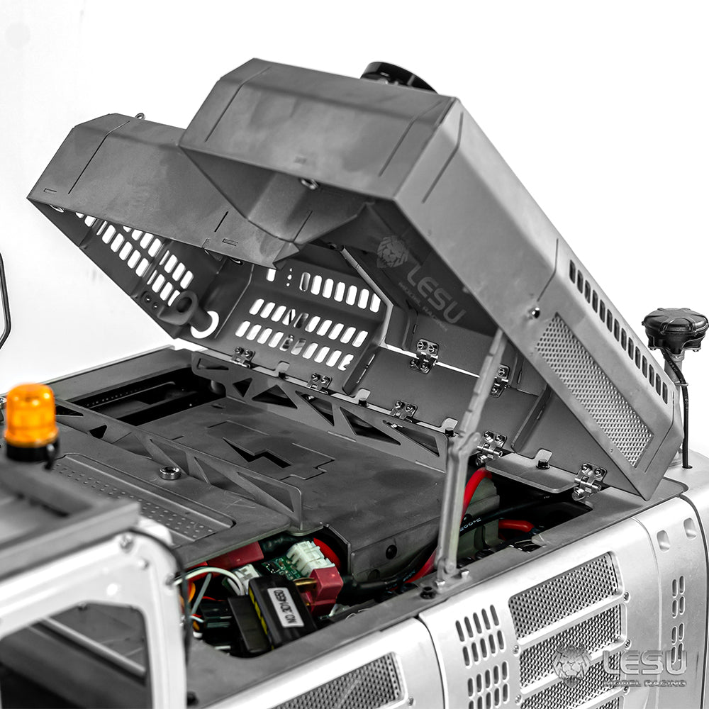 SK500LC LESU 1/14 Metal RC Hydraulic Excavator Radio Control Digger Model KIT 6CH Valve CNC Body Construction Vehicles Lights