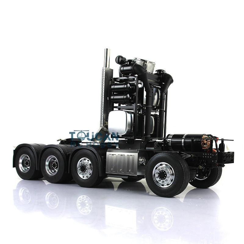 1/14 LESU 8*8 2 Speed Heavy-duty Metal Chassis Radio Control Tractor Truck 3363 1851 DIY Car Model W/ Equipment Rack Motor Servo