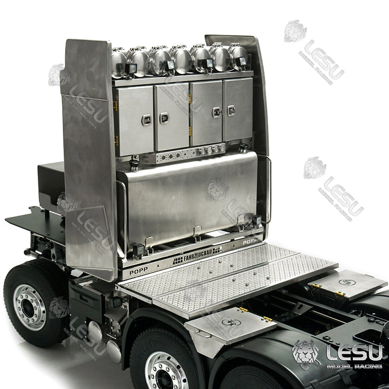 LESU 1/14 Metal 6x6/8x8 Chassis with 2 Speed Transmission for TAMIYA FH16 RC Tractor Truck Suitable to Modification Enthusiasts