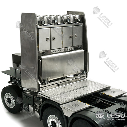 LESU 1/14 Metal 6x6/8x8 Chassis with 2 Speed Transmission for TAMIYA FH16 RC Tractor Truck Suitable to Modification Enthusiasts