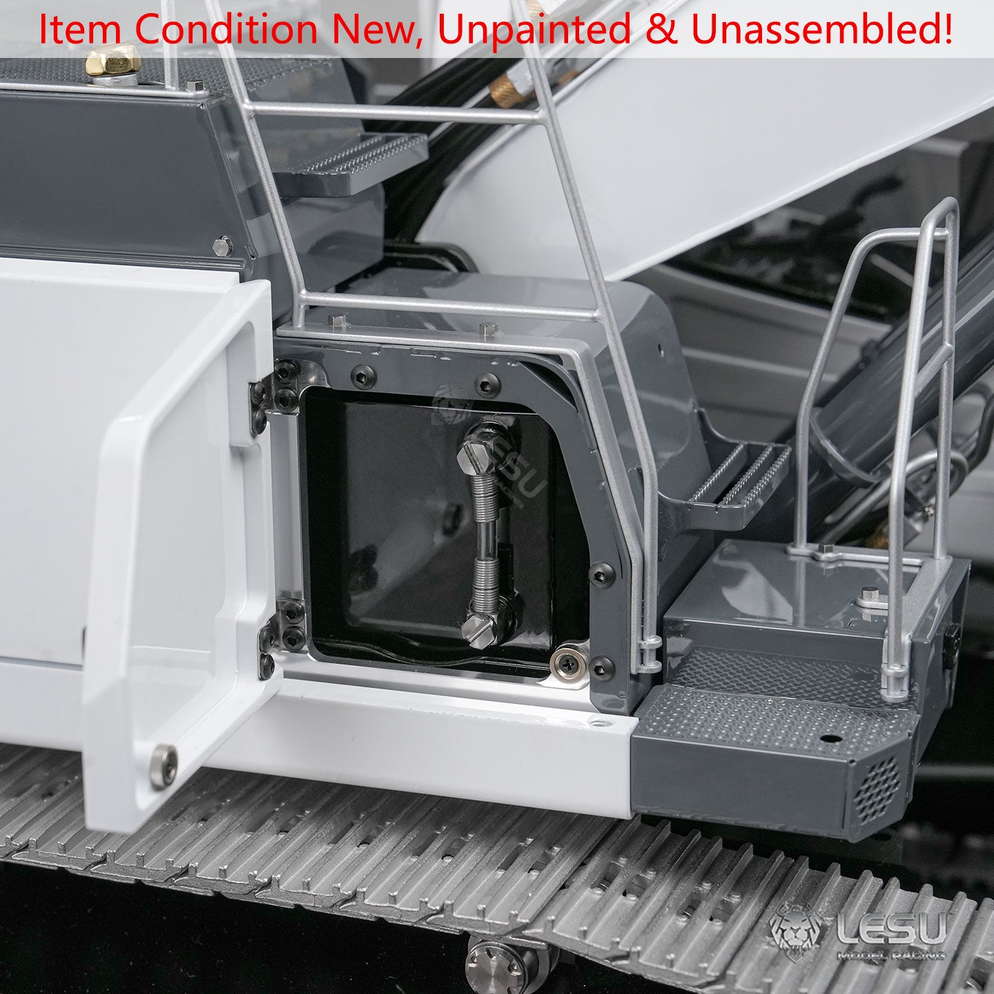 LESU AOUE LR945 KIT Unit 1/14 RC Hydraulic Long-reach Excavator CNC Extended Arm Digger Model Light 7CH Valve 4MPa Pump LCD