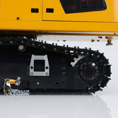 MTM 946-3 Metal 1/14 Excavator Full Hydraulic Construction Machine with 6CH Reversing Valve and Digital Pressure Gauge featuring 3-Piece Arm and Manual Quick Coupler