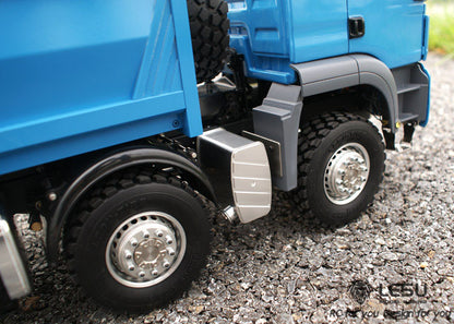 LESU TGS Cabin 1/14 Metal 8x8/6x6 RC Hydraulic Dumper Truck Tipper Vehicle 2 Speed High Torque Gearbox 540 Brushed Motor for RC Model Enthusiasts