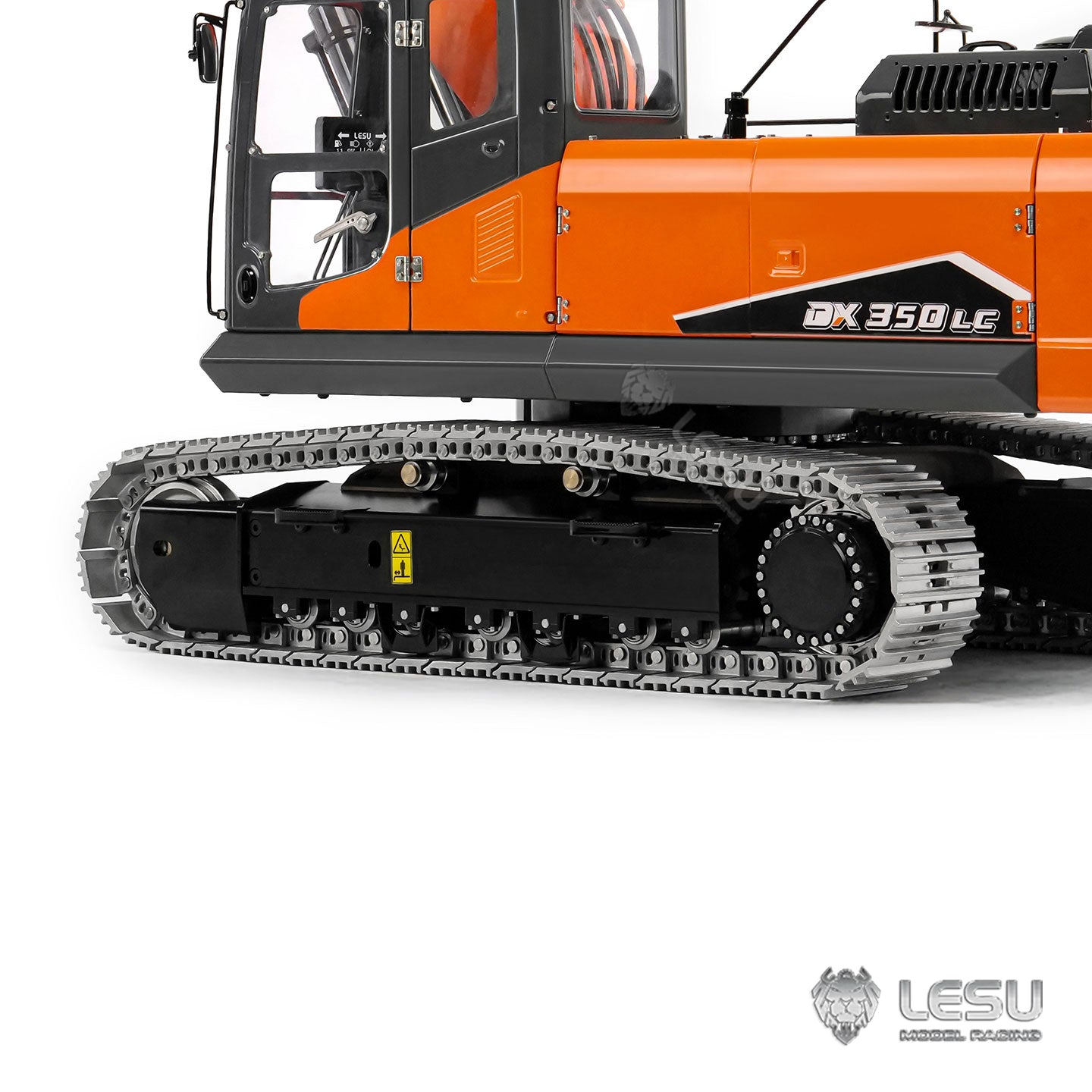 In Stock Metal LESU 1/14 Remote Control Digger Aoue DX350LC RC Hydraulic Excavator Model 3CH Valve 4MPA Pump Flysky ST8 Battery Lights