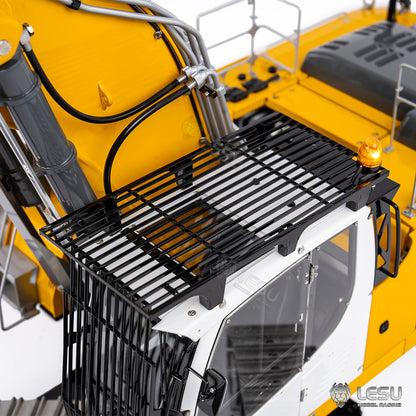 Metal LESU 1/14 RC Hydraulic Excavator 2 Arms LR956 Remote Control Digger Model 4MPA Dual Pumps Light 3S Battery PL18EV LITE