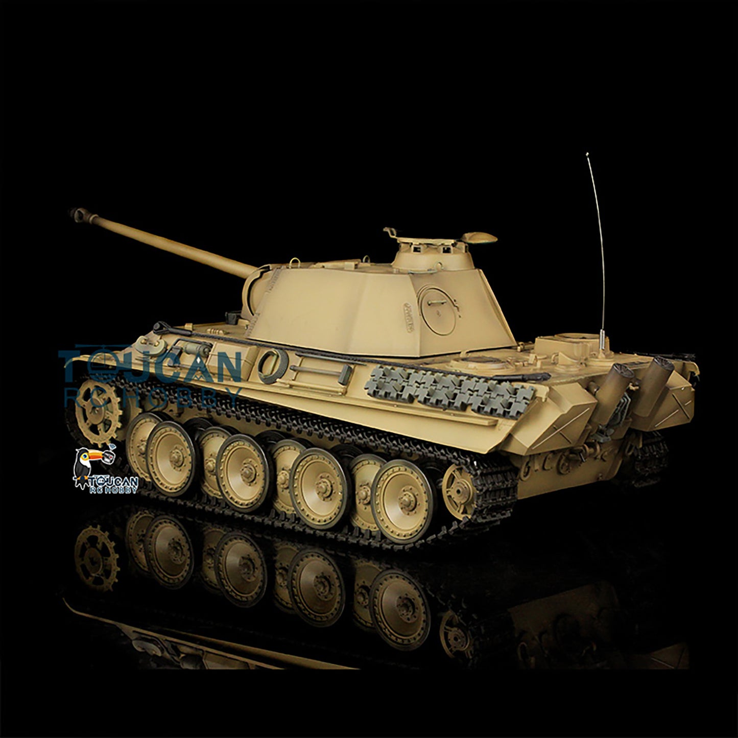 Henglong 1/16 Scale FPV 7.0 Panther G RTR RC Tank 3879 Metal Tracks Wheels Model