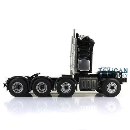 LESU 8x8 Aluminum Alloy RC Truck Chassis Heavy-Duty Vehicle Frame 2-Speed Transmission 540 Brushed Motor for 1/14 RC TAMIYA 3363 (56348) 1851 Highline Tractor