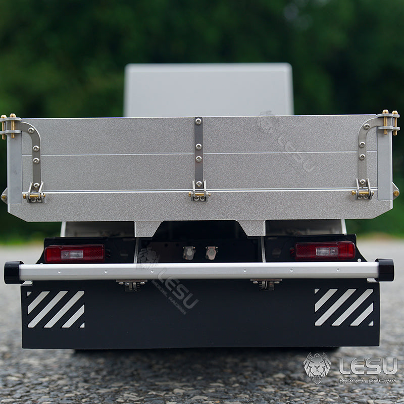 1/14 LESU 6x4 Unpainted Body Shell Assembled Chassis Radio Control Flatbed Truck RC TAMIYE Car Sound Light System Motor ESC Servo