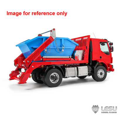 LESU 1/14 Z0067 Z0069 Metal 4X4 RC Hydraulic Skip Loader Truck Swing Arm Garbage Dumper 4CH Valve Light Sound Hub Reduction Axle Lock