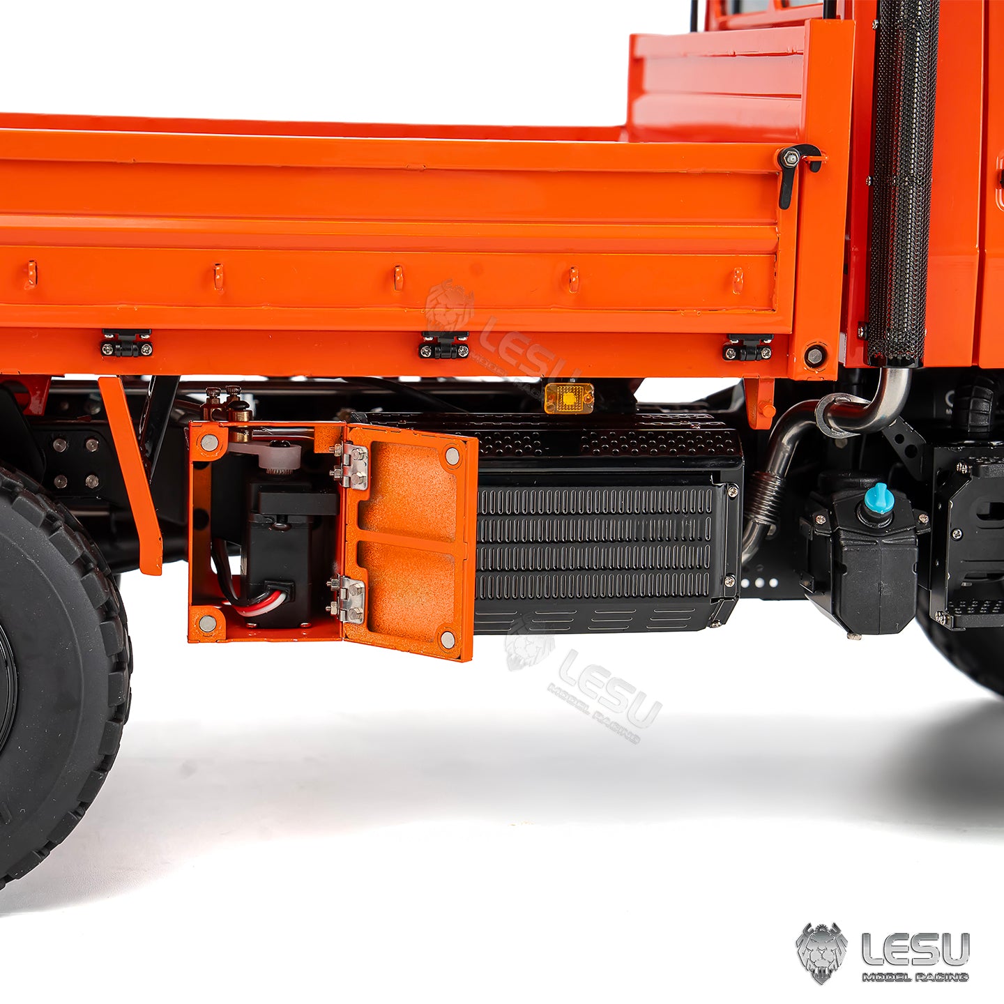 LESU U4023 1/14 Metal RC Off Road Truck PNP Remote Control All Terrain Crawler Car Vehicle 3 Speed Transmission Differential Locks Steel Cargo Bed Light Sound System for Hobby Model Enthusiast