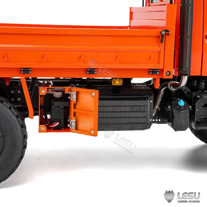 LESU U4023 1/14 Metal RC Off Road Truck PNP Remote Control All Terrain Crawler Car Vehicle 3 Speed Transmission Differential Locks Steel Cargo Bed Light Sound System for Hobby Model Enthusiast