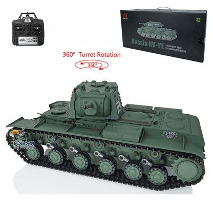 TOUCAN RC HOBBY Henglong Plastic 1/16 TK7.0 3879/3878 German Panther G Soviet KV-1 RTR RC Tank 360 Degrees Turret Infrared Combat BB Smoke Metal Barrel