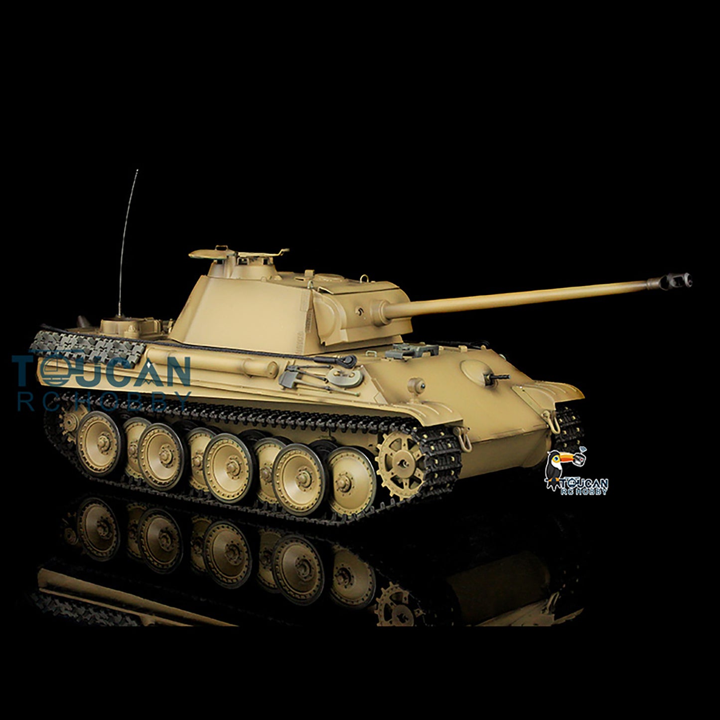 Henglong 1/16 Scale FPV 7.0 Panther G RTR RC Tank 3879 Metal Tracks Wheels Model