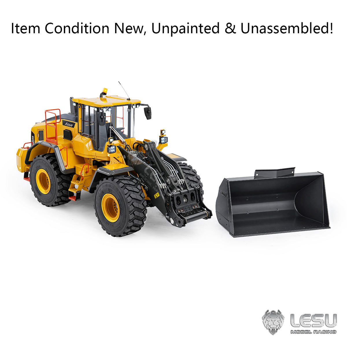 TOUCAN RC HOBBY LESU L220H 1/14 Metal Hydraulic RC Wheel Loader A0013 KIT Model 4WD Brushless Motor 2 Speed Drive Differential Lock Quick Release Bucket Sound