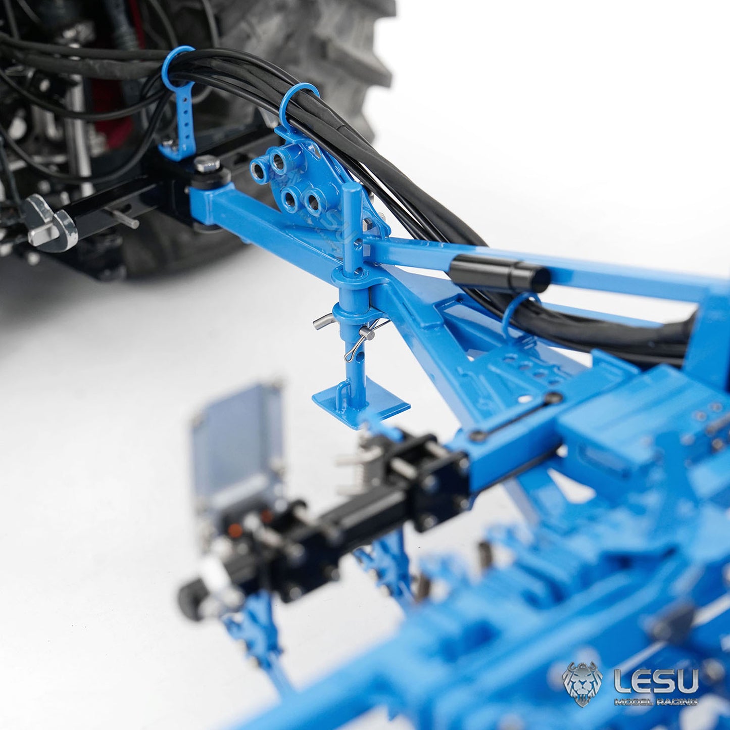 K500 Metal Seedbed Pre-sowing Soil Preparation Machine KIT Plough for LESU 1/14 RC Hydraulic Tractor Car 1050 Agricultural Truck