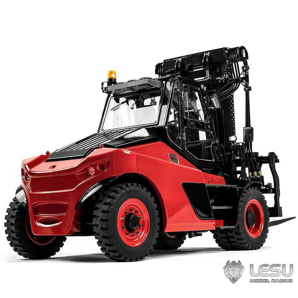 LESU AOUE LD160S 1/14 Metal Hydraulic RC Forklift with CNC shell 6 Ways Reversing Valve Towing Hook Sound Light System