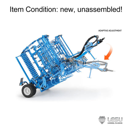 K500 Metal Seedbed Pre-sowing Soil Preparation Machine Planter KIT for LESU 1/14 RC Hydraulic Agricultural Car Tractor AOUE 1050