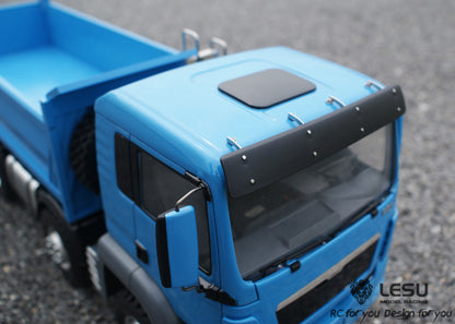 LESU TGS Cabin 1/14 Metal 8x8/6x6 RC Hydraulic Dumper Truck Tipper Vehicle 2 Speed High Torque Gearbox 540 Brushed Motor for RC Model Enthusiasts