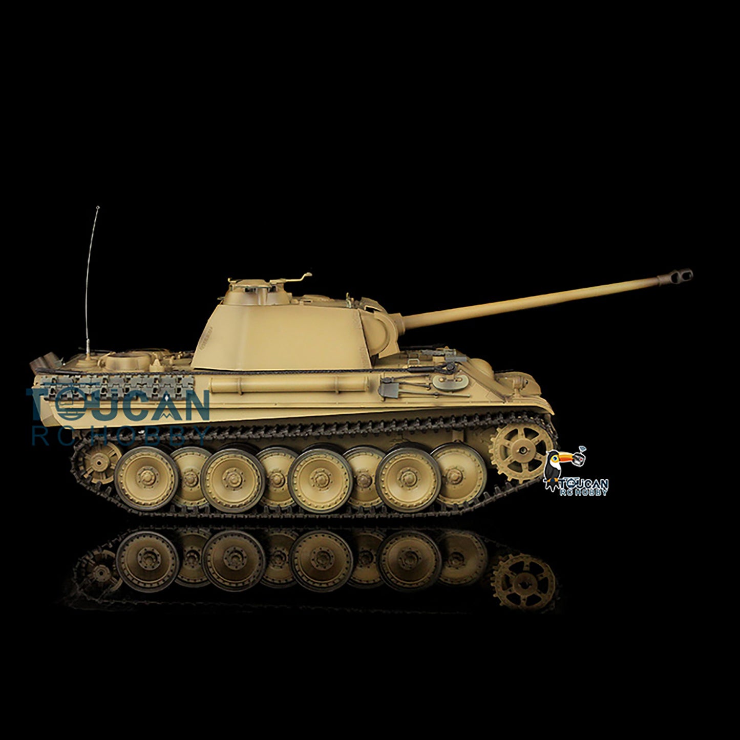 Henglong 1/16 Scale FPV 7.0 Panther G RTR RC Tank 3879 Metal Tracks Wheels Model