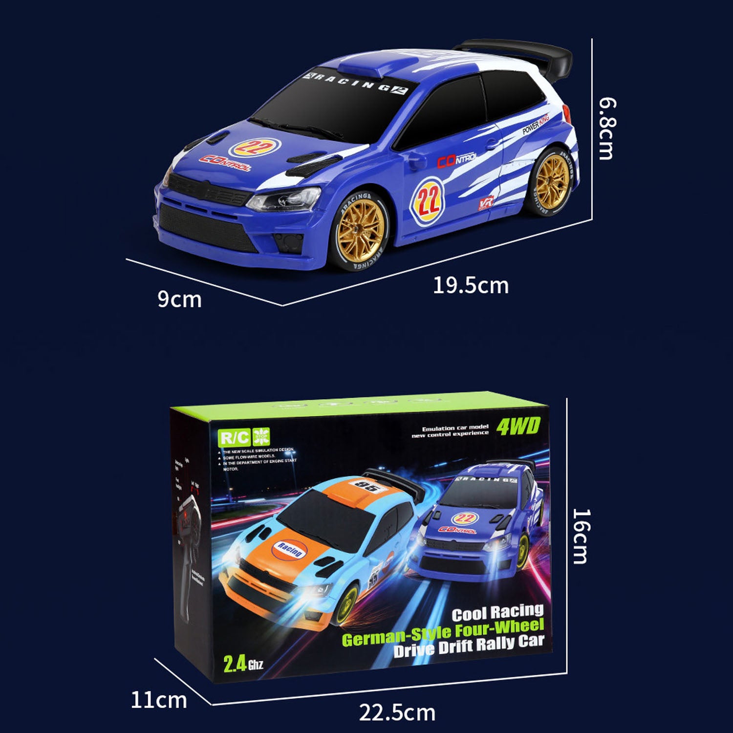 JJRC Q233 1/24 Transformable 4*4 Remote Control Drifting Car RC