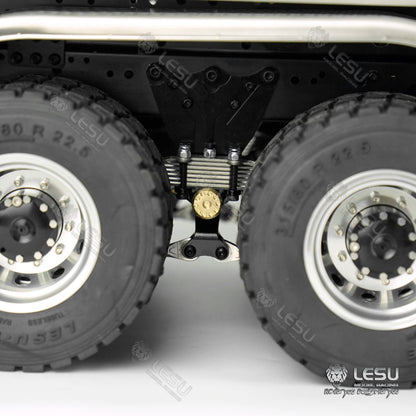 BEST SELLING LESU 1/14 3363 3348 6*6 RC Dump Truck Hydraulic System Valve Pump Metal Cylinder Motor Bcuket W/O Cabin ESC Servo