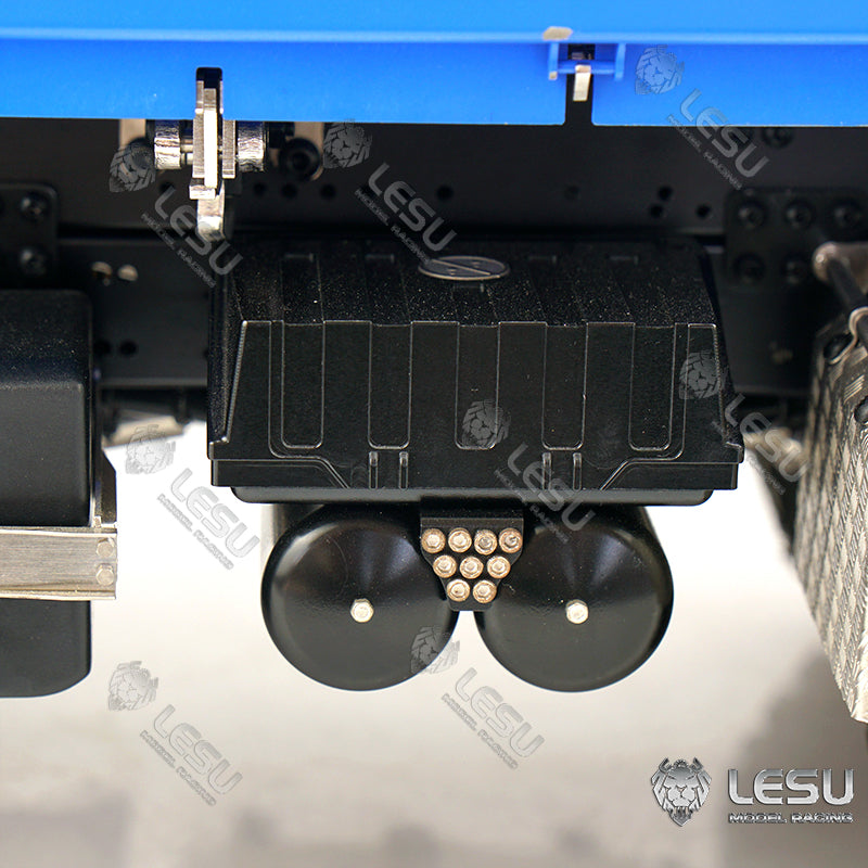LESU 1/14 Metal 3 Ways RC Dumper Truck Model 3Speed Transmission Sound Light System Scale Vehicle for Engineering Vehicle Enthusiast