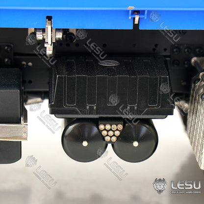 LESU 1/14 Metal 3 Ways RC Dumper Truck Model 3Speed Transmission Sound Light System Scale Vehicle for Engineering Vehicle Enthusiast