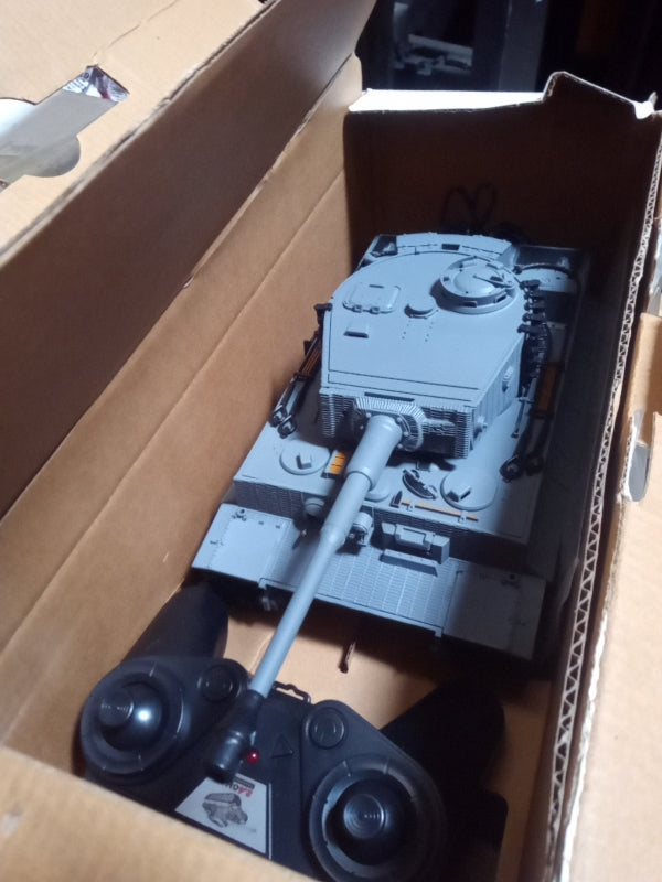 Second Hand US STOCK Taigen 1/24 RC Battle Tank Tiger I Remote Control Military Tanks Infrared Combat