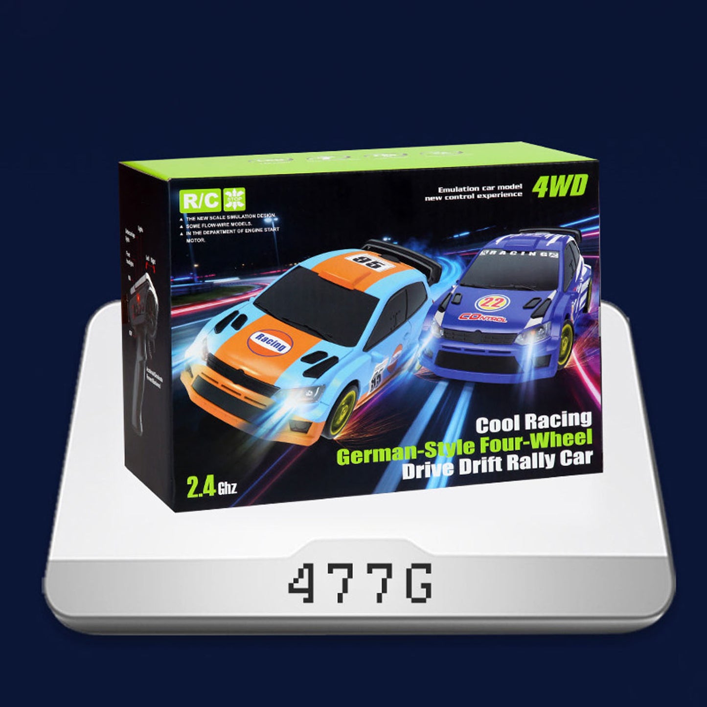 JJRC Q233 1/24 Transformable 4*4 Remote Control Drifting Car RC Rally Vehicle Motor ESC Servo Light Effect No Sounds RTR