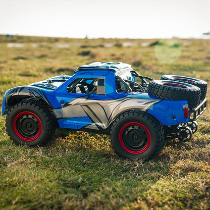 1/14 RC High Speed 48KM/H Off Road Vehicle Electric 4WD Remote Control Car Q130A Carbon Brush Motor 17G Servo LED Lights RTR